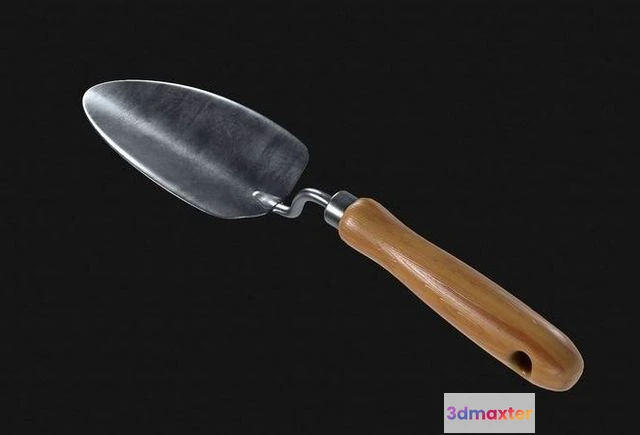 1524944 - PBR Game 3D Models - Trowel garden spatula 3D Max