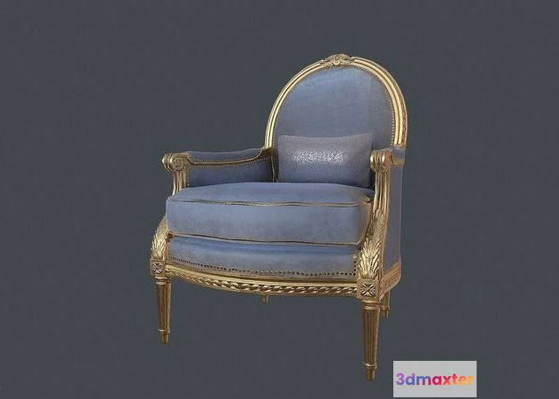 1524984 - PBR Game 3D Models - Vintage Chair 3D Max