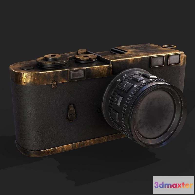 1524992 - PBR Game 3D Models - Vintange Camera 3D Max