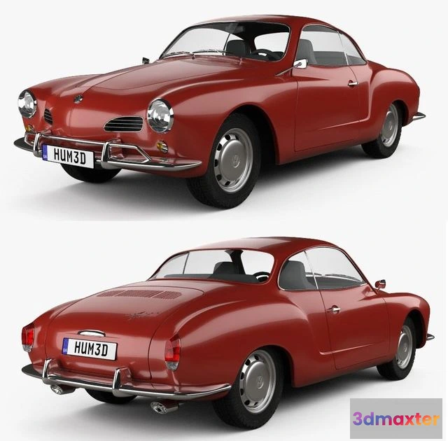 1525020 - PBR Game 3D Models - Volkswagen Karmann Ghia 1955 3D Max