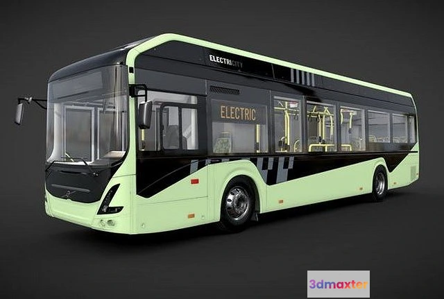 1525024 - PBR Game 3D Models - Volvo 7900 Electric Bus 3D Max