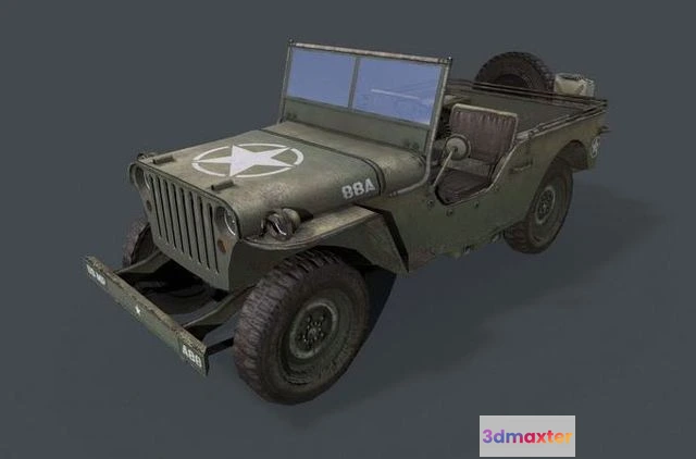 1525058 - PBR Game 3D Models - Willys MB 3D Max