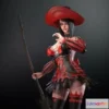 1525060 - PBR Game 3D Models - Witch with broom 3D Max
