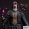 1525064 - PBR Game 3D Models - Wizard with Dragon 3D Max