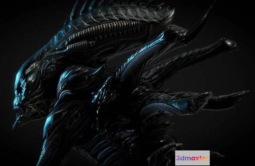 1525138 - PBR Game 3D Models - Xeno Raven 3D Max