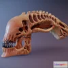 1525142 - PBR Game 3D Models - Xenomorph Skull 3D Max