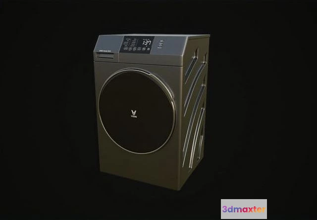 1525146 - PBR Game 3D Models - Xiaomi Washing machine 3D Max