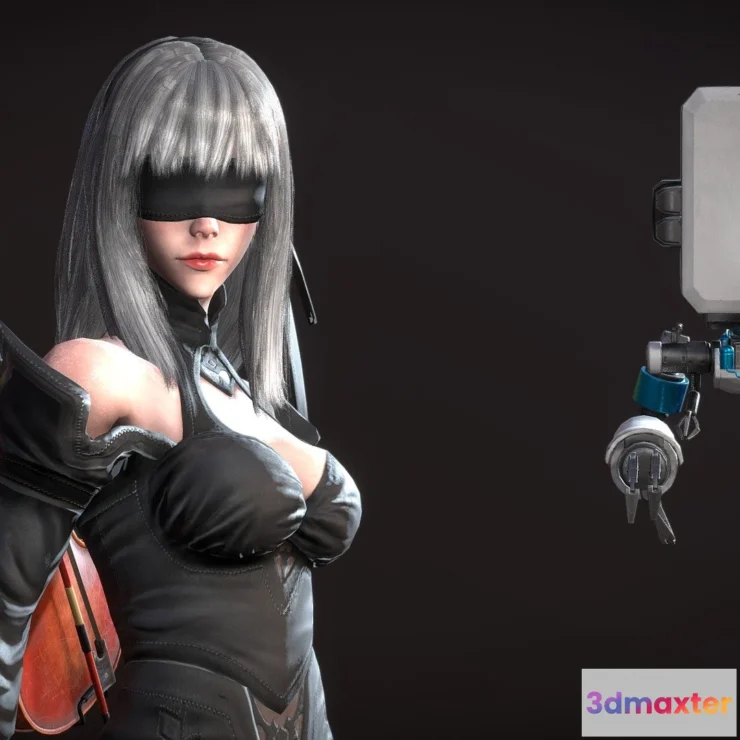 1525232 - PBR Game 3D Models - 10E The Violinist 3D Max