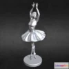 1525248 - PBR Game 3D Models - 3D Printable Ballerina 5 3D Max
