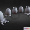 1525260 - PBR Game 3D Models - 3D Prntble Alien Egg Ovomorph 1979 Six Variants 3D Max