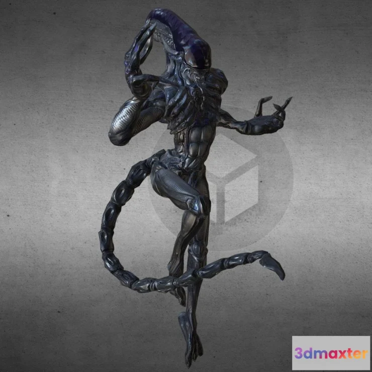 1525288 - PBR Game 3D Models - A Xenomorph 3D Max