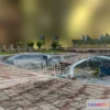 1525294 - PBR Game 3D Models - Abandoned Swimming Pool Raw Scan 3D Max