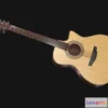 1525298 - PBR Game 3D Models - Acoustic Guitar 3D Max