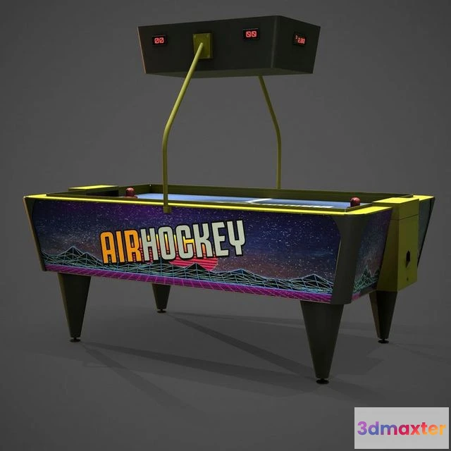 1525326 - PBR Game 3D Models - Air Hockey 3D Max