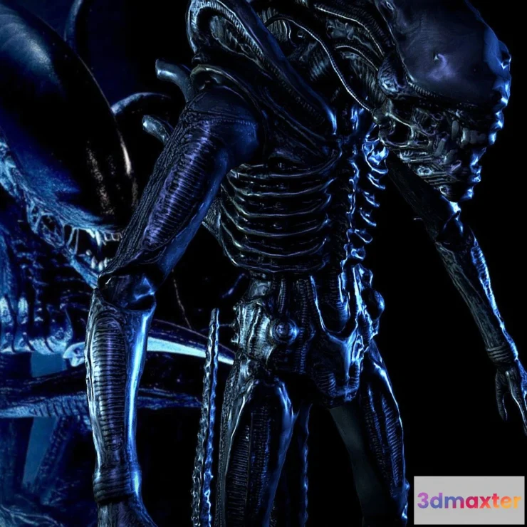 1525360 - PBR Game 3D Models - Alien Movie Iphone Scaniverse 3D Max