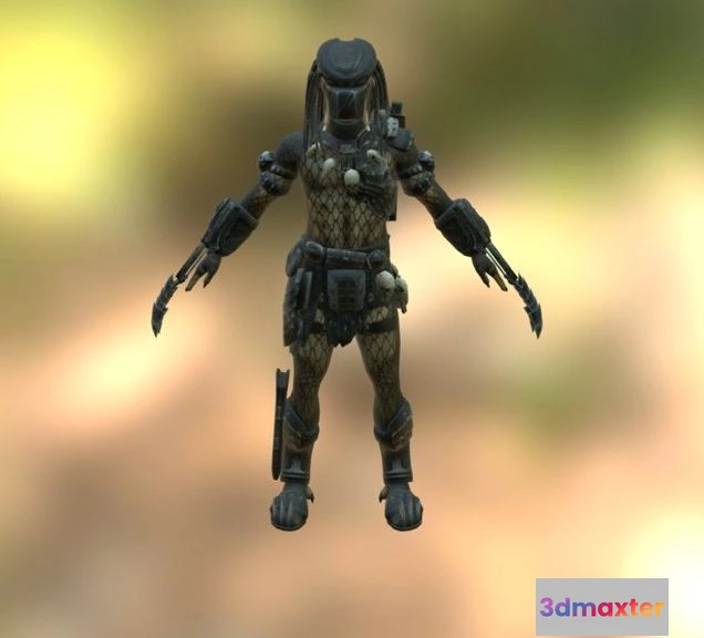 1525370 - PBR Game 3D Models - Aliens Vs Predator 2010 Dark Predator 3D Max