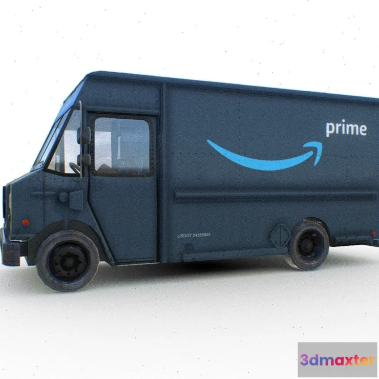 1525378 - PBR Game 3D Models - Amazon Prime Delivery Truck 3D Max