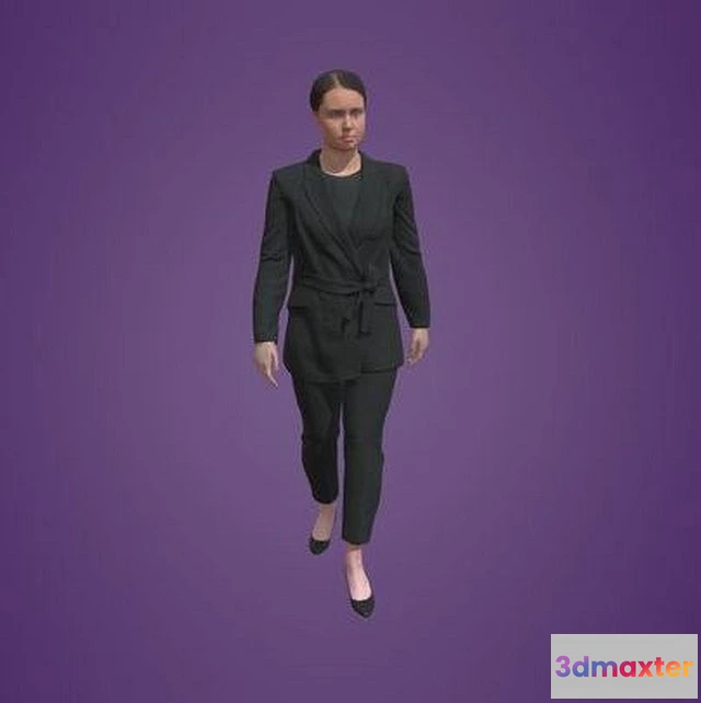 1525430 - PBR Game 3D Models - Animated Woman Walking 4361 W5 3D Max