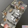 1525446 - PBR Game 3D Models - Apartment Interior Model 3D Max