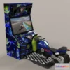 1525458 - PBR Game 3D Models - Arcade Coin Operated Bike 3D Max