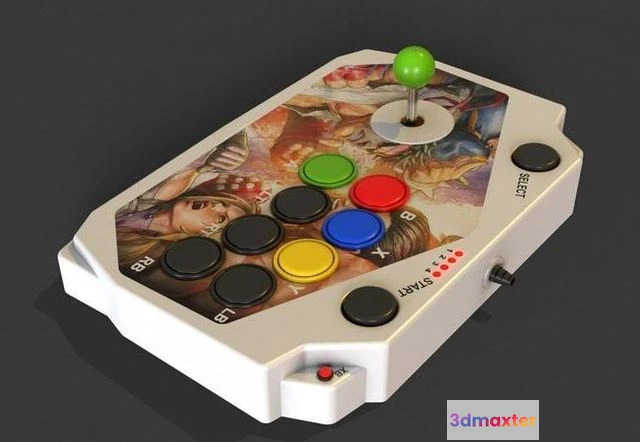 1525460 - PBR Game 3D Models - Arcade Joystick Joypad 3D Max