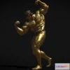 1525468 - PBR Game 3D Models - Arnold Schwarzenegger Golden Trophy 3D Max