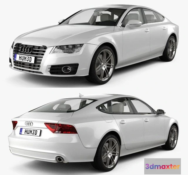 1525516 - PBR Game 3D Models - Audi A7 Sportback 2011 3D Max