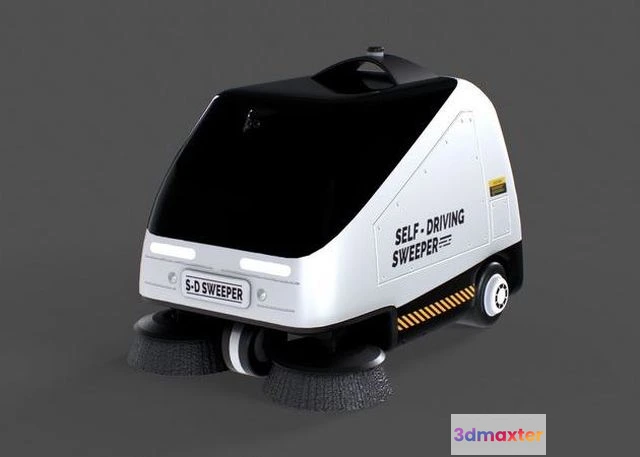 1525534 - PBR Game 3D Models - Autonomous Robot Sweeper 3D Max