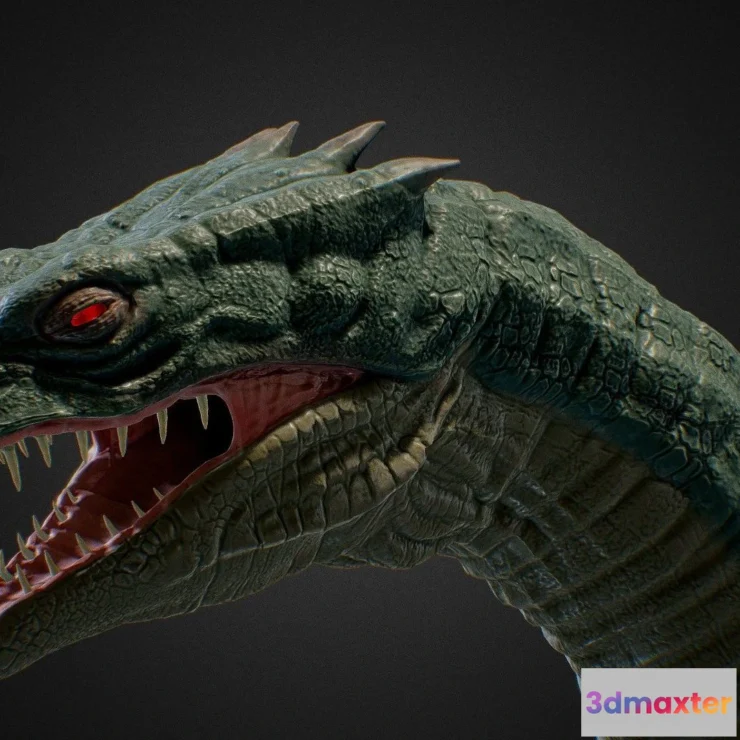 1525562 - PBR Game 3D Models - Basilisk Hp Chamber Of Secrets 3D Max