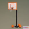 1525564 - PBR Game 3D Models - Basketball Hoop and Ball Collection 3D Max