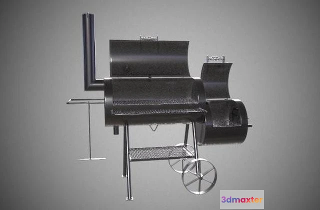 1525566 - PBR Game 3D Models - BBQ Grill v1 3D Max