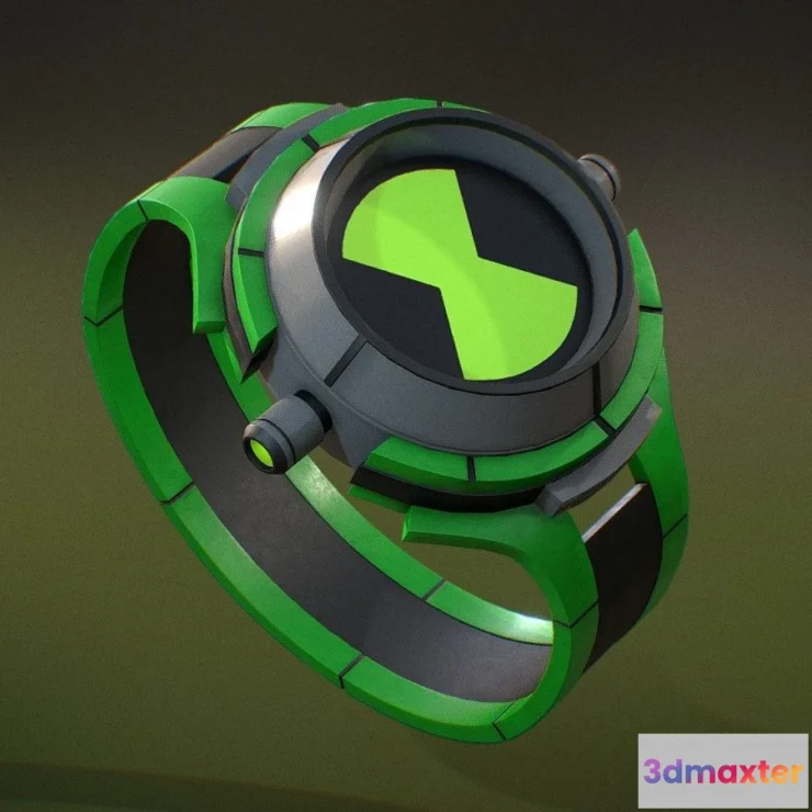 1525600 - PBR Game 3D Models - Ben10 Omnitrix Watch Alien Force 3D Max