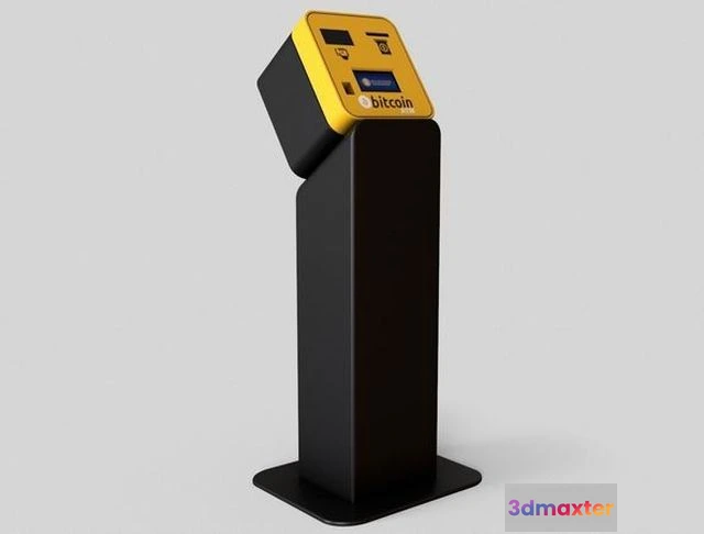 1525610 - PBR Game 3D Models - Bitcoin ATM Machine 3D Max