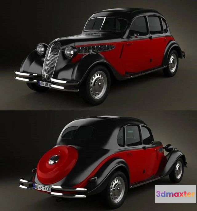 1525612 - PBR Game 3D Models - BMW 326 1941 3D Max