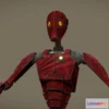 1525658 - PBR Game 3D Models - Bx Commando Droid Red Bad Batch Fanart Rig 3D Max