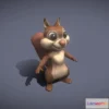 1525672 - PBR Game 3D Models - Cartoon Squirrel 3D Model 3D Max