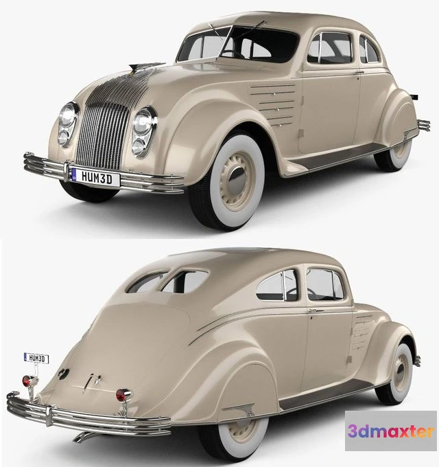 1525706 - PBR Game 3D Models - Chrysler Imperial Airflow 1934 3D Max