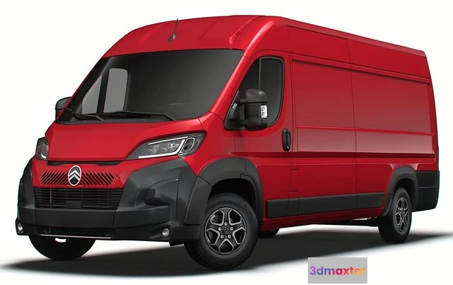 1525714 - PBR Game 3D Models - Citroen e Jumper Van L4H2 2024 3D Max