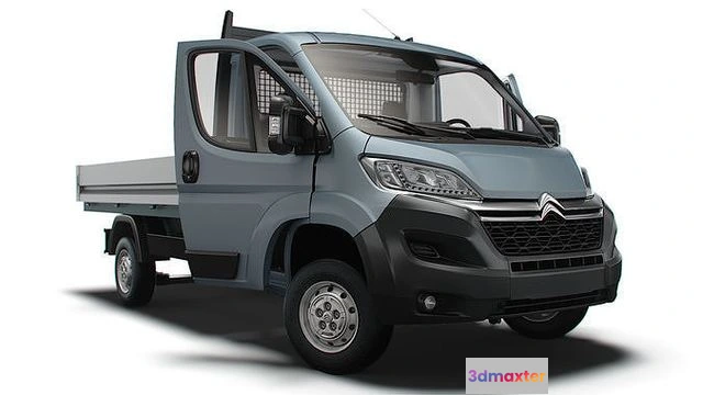 1525720 - PBR Game 3D Models - Citroen Jumper SingleCab Tipper HQInterior 2023 3D Max