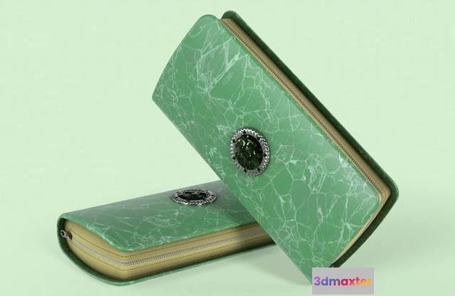 1525732 - PBR Game 3D Models - Clutch Purse Wallet 3D Max