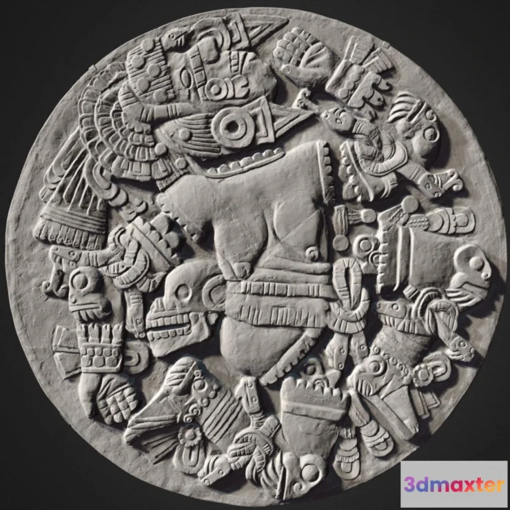 1525736 - PBR Game 3D Models - Col Coyolxauhqui 3D Max