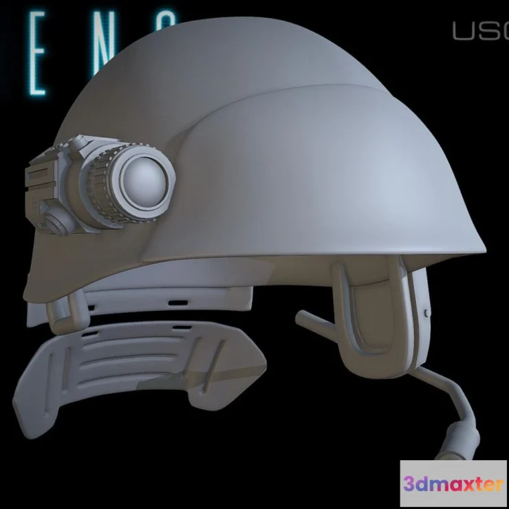 1525738 - PBR Game 3D Models - Colonial Marine Helmet 2 3D Max