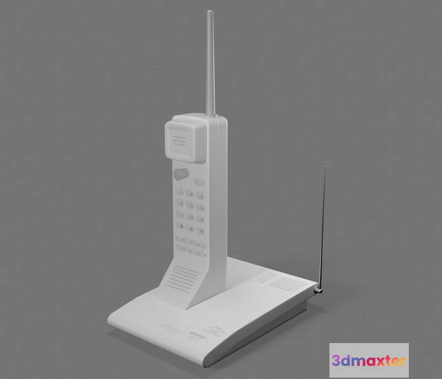 1525754 - PBR Game 3D Models - Cordless radio telephone 3D Max