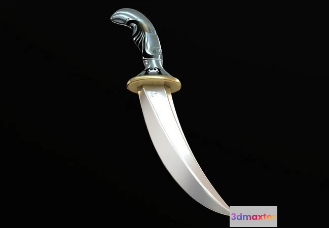 1525782 - PBR Game 3D Models - Dagger Traditional 3D Max
