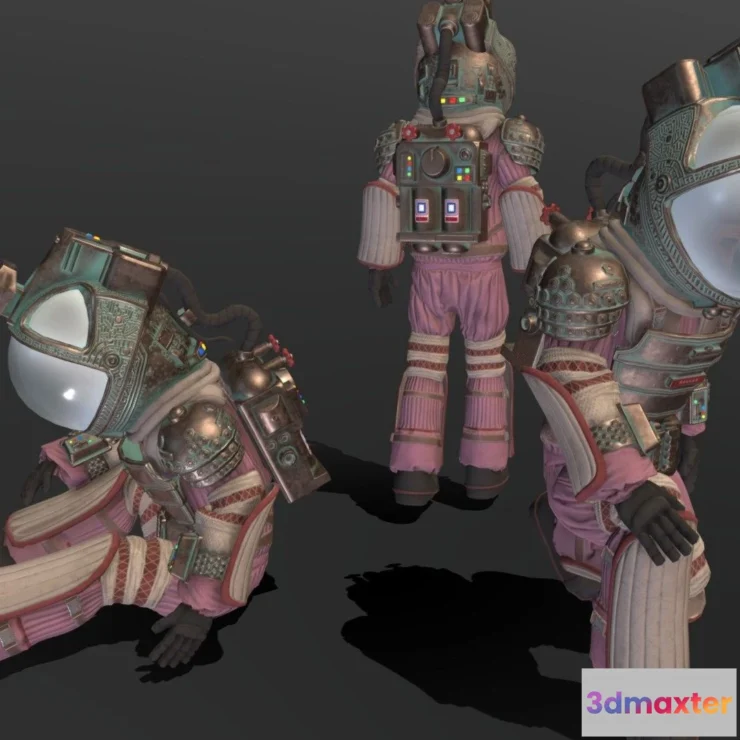 1525784 - PBR Game 3D Models - Dallas Compression Suit Poses 3D Max