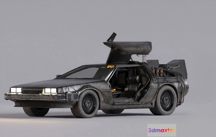 1525790 - PBR Game 3D Models - Delorean - Ready Player One 3D Max