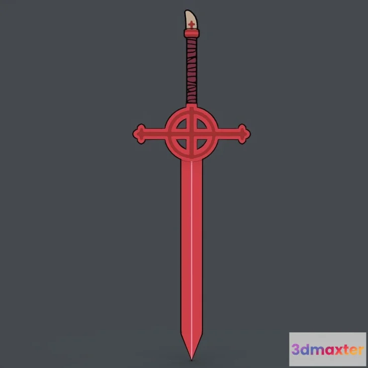 1525792 - PBR Game 3D Models - Demon Blood Sword Fanart Pixelperfect 3D Max