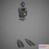 1525802 - PBR Game 3D Models - Diving Equipment with Fins 3D Max