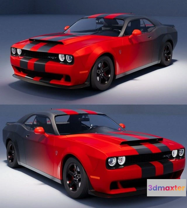 1525808 - PBR Game 3D Models - Dodge Demon SRT 3D Max