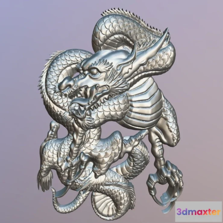 1525816 - PBR Game 3D Models - Dragon Relief 3D Max